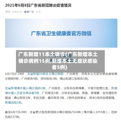 广东新增11本土确诊(广东新增本土确诊病例15例,新增本土无症状感染者5例)-第2张图片
