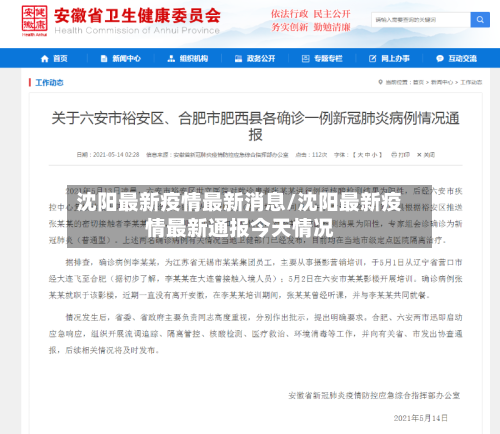 沈阳最新疫情最新消息/沈阳最新疫情最新通报今天情况